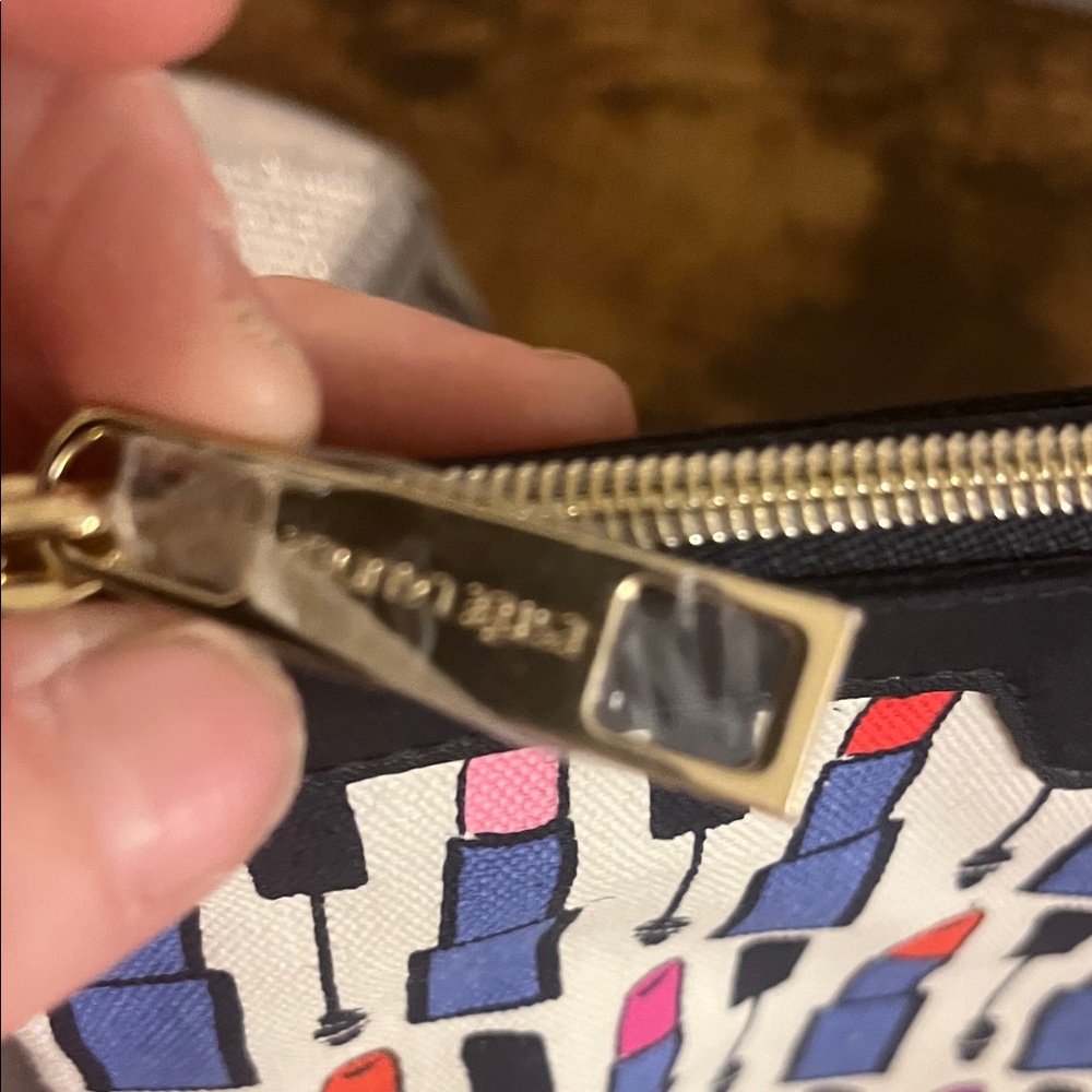 Lancome Silver Cosmetic Bag Este Lauder Lipstick Print Bbw Glitter Bag Trio Lot View 3